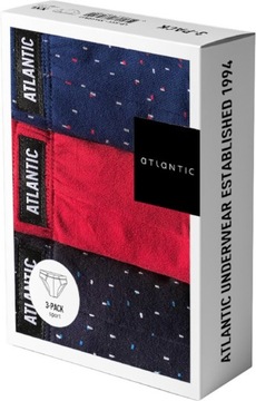 ATLANTIC SLIPY MĘSKIE MAJTKI 3MP118 SPORT 3PAK XL