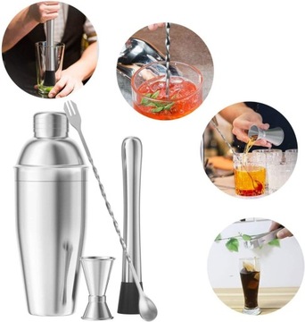 Барменский набор 19 предметов. шейкер 350/550, джиггер