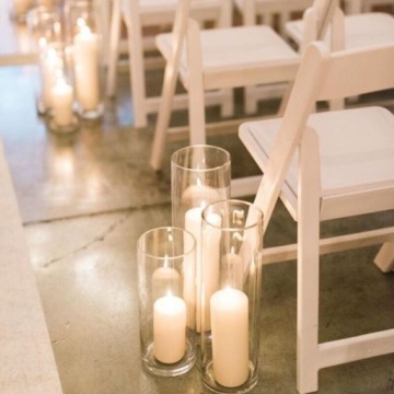 Стеклянная ваза-цилиндр 20-15 см, толстое стекло