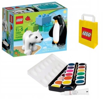 Klocki LEGO Duplo 10501 Przyjaciele z ZOO + farby akwarele dla dzieci 24ele