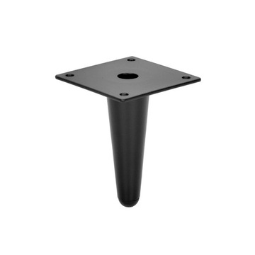 NOGA MEBLOWA CZARNY MAT STOŻEK 10CM SL012 H100