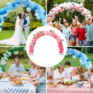 OGROMNY ŁUK KOŁO STELAŻ NA BALONY SESJA STOJAK DO GIRLANDY DEKORACJE ŚLUB