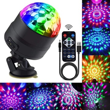 PROJEKTOR DYSKOTEKOWY KULA DISCO REFLEKTOR LED RGB
