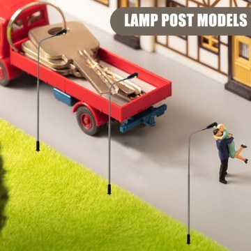 MINIATUROWY SŁUPEK LAMPY ULICZNEJ MICRO KRAJOBRAZ OGRÓD