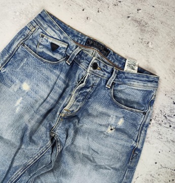 SPODNIE MĘSKIE GUESS VERMONT SLIM JEANSOWE DENIM DŻINSY r. 33