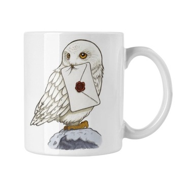 Kubek Harry Potter sowa Hedwiga z listem hogwartu