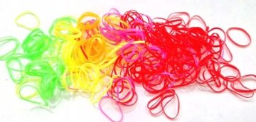 СИЛИКОНОВЫЕ резинки для волос, прозрачные, прочные, плетеные, 250 шт.