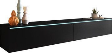 Lowboard 180 cm szafka RTV wisząca półka TV