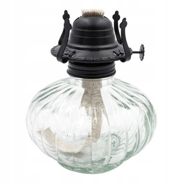 KLASYCZNA LAMPA NAFTOWA Z KNOTEM 550ml. / 34cm.