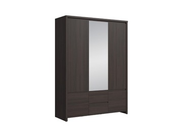 SZAFA KASPIAN 5 DRZWI 2 SZUFLADY BLACK RED WHITE