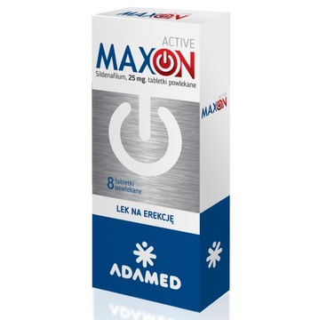 MAXON ACTIVE 25 mg 8 tabletek potencja erekcja