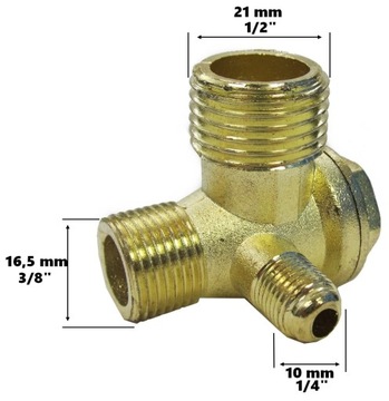 ОБРАТНЫЙ КЛАПАН КОМПРЕССОРА 1/2 3/8 1/4