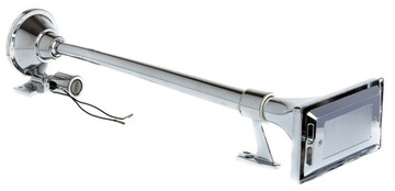 ПНЕВМАТИЧЕСКАЯ СИГНАЛЬНАЯ ТРУБА ФАНФАР 64 СМ 12 В/24 В ПРЯМОУГОЛЬНАЯ ХРОМИРОВАННАЯ ТРУБА