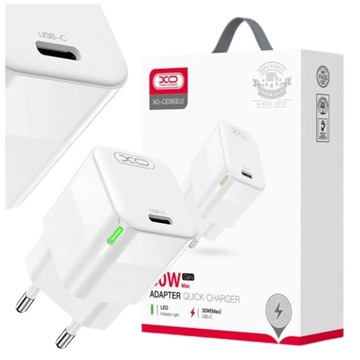 Ładowarka sieciowa do telefonu szybkie ładowanie 30W biała USB-C kostka
