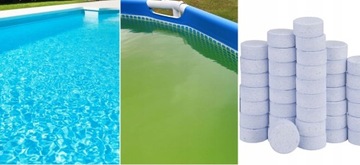 Dozownik Pływak + Chlor Małe Tabletki Multifunkcyjne Basen Jacuzzi 20g/1kg