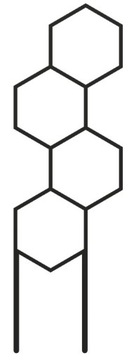 PODPÓRKA KWIATÓW ROŚLIN DRABINKA PERGOLA HEX 37cm