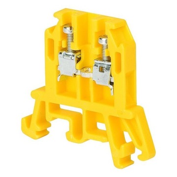 Złączka szynowa gwintowana 4mm2 ZUG-G4 żółta A11-0101