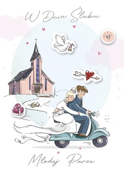 Prezent na ślub kartka z życzeniami zabawna GM860
