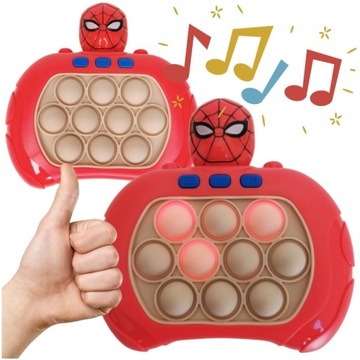 Электронная игра «Человек-паук» Pop It, аркадная консоль, 80 уровней