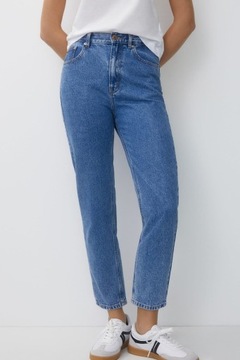 PULL & BEAR NIEBIESKIE MOM JEANS (28)