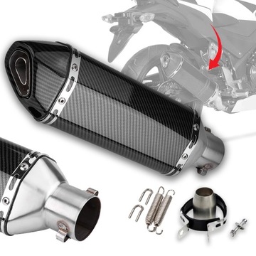 TŁUMIK MOTOCYKLOWY SPORTOWY BASOWY DB KILLER CARBON UNIWERSALNY