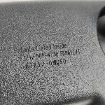 TOYOTA PRIUS (XW50) 2016 ZRCÁTKO ZPÁTEČNÁ