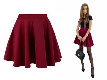 ЮБКА, бутылочно-зеленая, расклешенная, на КОЛЕСАХ и МОЛНИИ, разные ЦВЕТА, S 36