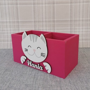 БОЛЬШАЯ подставка для мелков, 100% ДЕРЕВО, FREE NAME