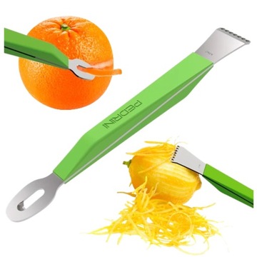 Obieraczka do cytrusów Dekorator do cytryn pomarańczy limonki 2w1 Pedrini