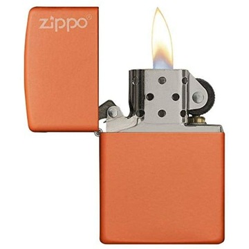 Зажигалка ZIPPO ORANGE MATTE LOGO