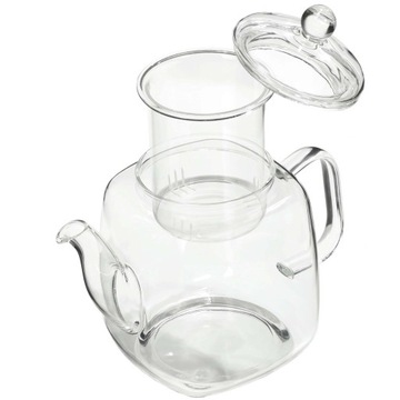 СТЕКЛЯННЫЙ КУВШИН ДЛЯ ЗАВАВКИ ТРАВ С КРЫШКОЙ 1Л