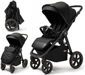 FUTURE DESIGN WÓZEK SPACEROWY XPLODE CHROME JET BLACK