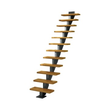 SCHODY MODUŁOWE HAMBURG 85CM DĄB 13 STOPNI