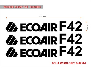 Naklejki EcoAir F42 - komplet
