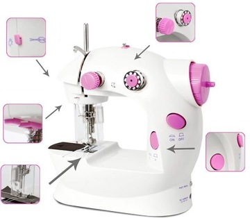 НАСТОЯЩАЯ ШВЕЙНАЯ МАШИНКА ДЛЯ ДЕТЕЙ + ЧЕХОЛ ДЛЯ ИГОЛЬНОЙ НИТИ НА ДЕНЬ ДЕТИ