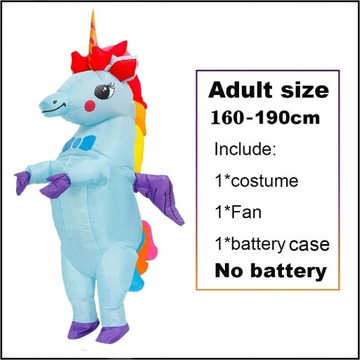 Kostium Halloween Full Body dorosły jednorożec H