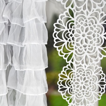 ДЕКОРАТИВНЫЕ ШТОРЫ С АЖУРНЫМ ВОЙЛЫМ ПАНЕЛИ