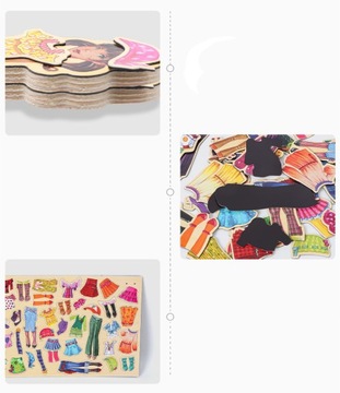 МАГНИТНАЯ ИГРА-ОДЕВАЛКА ПАЗЛ МОНТЕССОРИ