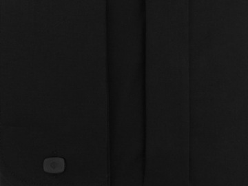 Czarna koszula męska na spinki Y51 176-182 45-SLIM