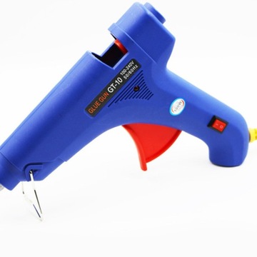 НАБОР ГОРЯЧЕГО КЛЕЯ-РАСПЫЛЕНИЯ 100 Вт ПЕРМАНЕНТНЫЙ 25 ШТ. КЛЕИ 11 ММ (СИНИЙ)