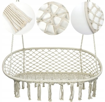 Двойное гнездо аиста с бежевой бахромой