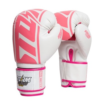 StormCloud Rękawice bokserskie Bolt 2.0 Białe/Różowe 12 oz