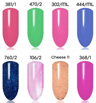 12x La'kier zestaw do hybryd LAMPA FREZARKA LAKIER