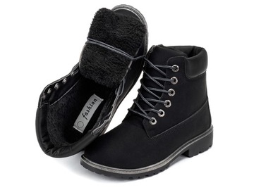 BUTY ZIMOWE DAMSKIE SPORTOWE OCIEPLANE ŚNIEGOWCE TRAPERY P4