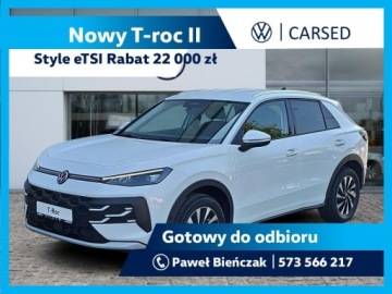 Volkswagen T-Roc II 1.5 eTSI 116KM 2026 Volkswagen T-Roc Style 1.5 eTSI DSG 7 / Kamera/el.