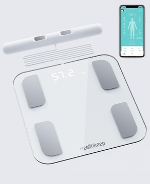 Inteligentna waga łazienkowa Healthkeep BMI z 8 elektrod Android i IOS Y824