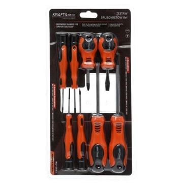 Набор отверток с битами Kraft&Dele, 58 штук.