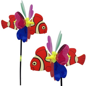 WIATRAK WIATRACZEK ZABAWKA KOLOROWY HOLO 51CM 1SZT