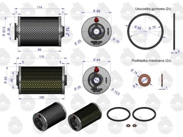 ТОПЛИВНЫЙ ФИЛЬТР URSUS C-330 C-360 C-385 ОРИГИНАЛЬНЫЙ КОМПЛЕКТ.