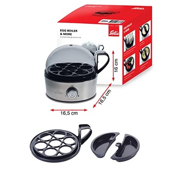 SOLIS ЭЛЕКТРИЧЕСКАЯ ЯЙЦОВАРКА НА 7 ЯИЦ, СЕРЕБРЯНАЯ